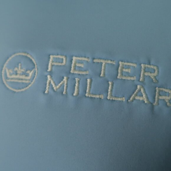 Peter Millar Summer Comfort Lt Blue Stretch Polo (L) ⛳️ - Picture 6 of 6